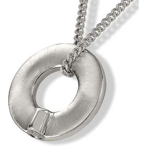 Zilveren Ronde Ring Ashanger inclusief Collier
