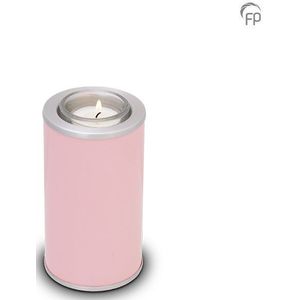 Urn met Waxinelichtje Roze - Matzilver Sieranden (0.4 liter)