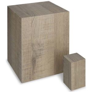 Houten Mini Urn Licht Grenen (0.1 liter)