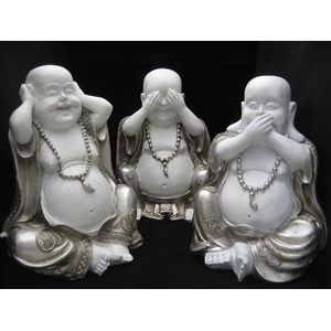 Chinese Horen, Zien, Zwijgen Boeddha Urn (3 x 1.5 liter)