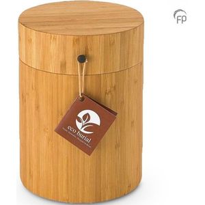 Grote Biologisch Afbreekbare Bamboe Eco Urn Cilinder (3.2 liter)