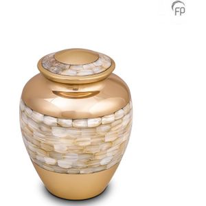 Grote Messing Urn Shiny Gold - Parelmoer (3.2 liter)