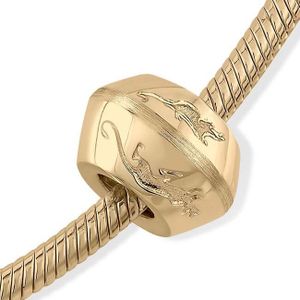 Strak Design Pet Memorial Bead Kat Muis - Goud