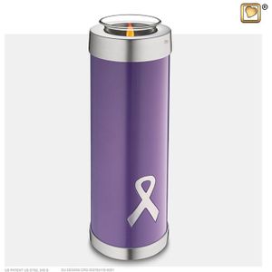 Hoge Urn met Waxinelichtje Purple Ribbon (1.1 liter)