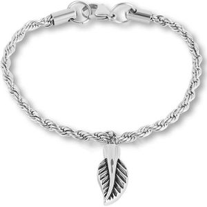 RVS Aurora Armband met Ashanger Vallend Blad