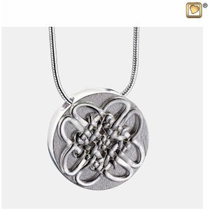 Ashanger Keltische Cirkel Bicolor Zilver, inclusief Design Slangencollier