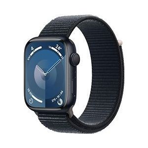 Apple Watch Series 9 45 mm aluminium kast middernacht op solobandje middernacht [Wi-Fi]