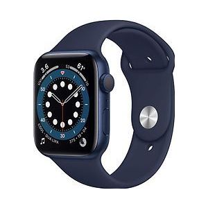 Apple Watch Series 6 44 mm kast van blauwe aluminium met blauw sportbandje [wifi]