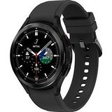 Samsung Galaxy Watch4 Classic 46 mm roestvrij stalen kast zwart op siliconen bandje zwart [wifi + 4G]
