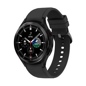 Samsung Galaxy Watch4 Classic 46 mm roestvrij stalen kast zwart op siliconen bandje zwart [wifi]