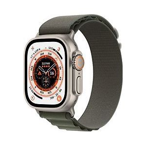 Apple Watch Ultra 49 mm kast van titanium op Medium groen Alpine-bandje [Wi-Fi + Cellular]