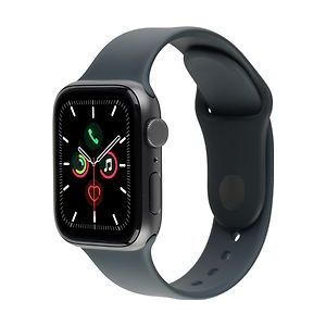 Apple Watch SE 40 mm kast van spacegrijs aluminium met zwart sportbandje [wifi]