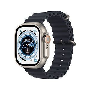 Apple Watch Ultra 49 mm kast van titanium op middernacht Ocean-bandje [Wi-Fi + Cellular]