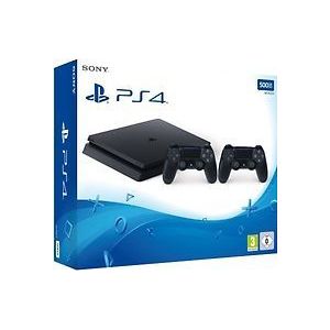 Sony - Playstation 4 Slim - Gameconsole - Zwart - 500 GB - Inclusief 2 Draadloze Controllers