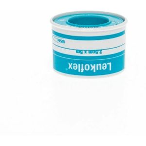 Leukoflex Deksel Kleefpleister 2,5cm0x5m 0112200