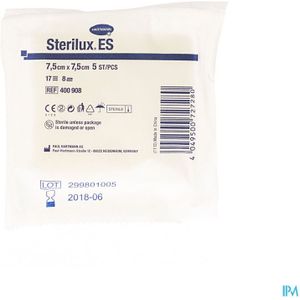 Sterilux Es 7,5x7,5cm 8l.st. 30x5 P/s