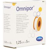 Omnipor - Hechtpleister - Wit - 1,25 cm x 5 m - Waterafstotend, Huidvriendelijk