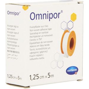 Omnipor - Hechtpleister - Wit - 1,25 cm x 5 m - Waterafstotend, Huidvriendelijk