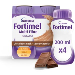 Fortimel Multifiber 1.5kcal Chocolade 4x200ml