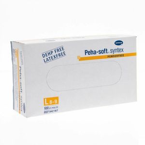 Peha - Soft Syntex - Onderzoekshandschoen - Poedervrij - Maat: Large - 100 Stuks