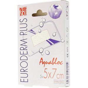 Euroderm Plus 5x 7cm 5 Pleister Steriel Wtp