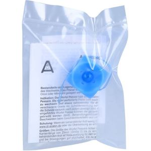 Pessarium Blokje Geperf.met Knoopje 2/32mm Silicon