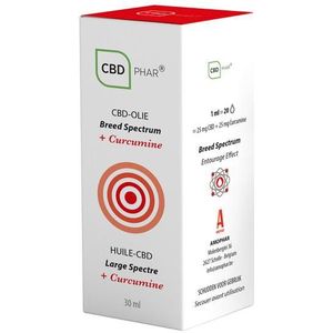 CBD-Phar CBD-Olie Breed Spectrum + Curcumine 30ml