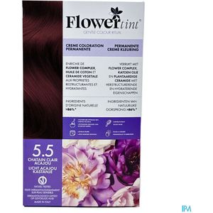 FlowerTint - 5.5 Licht Acajou Kastanje - Haarkleuring