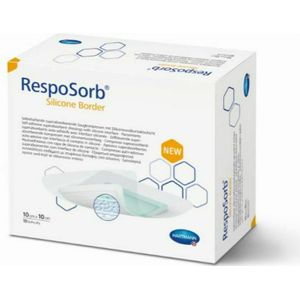 RespoSorb - Silicone Border - Absorberend Verband - 10 x 10 cm