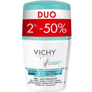 Vichy Deo Anti-Transpirant Tegen Vlekken Roller 48h Duo 2x50ml