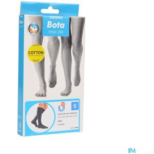 Bota Relax 280 Katoen Korte Kous Zwart N5