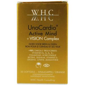 UnoCardio - Active Mind + Vision Complex - Softgels - 30 stuks