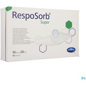 Resposorb - Super Absorberend Verband - 10 x 20 cm - 10 Stuks