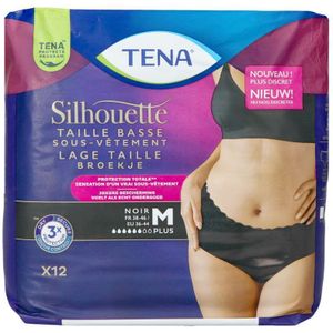 Tena Silhouette Plus Noir Lage Taille M 12 780203