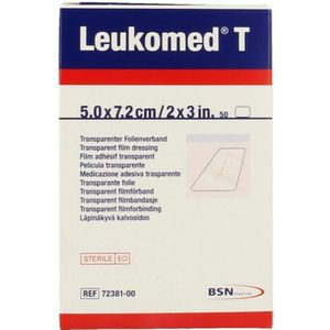 Leukomed - T Eilandpleister - Transparant - 50 Stuks - Polyurethaanfolie