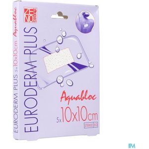 Euroderm Plus 10x10cm 5 Pleister Steriel Wtp