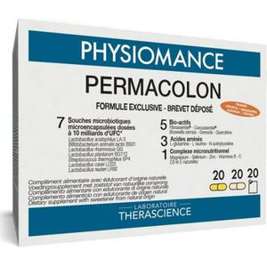 Permacolon Sach 20+caps 20+20 Physiomance Phy138b