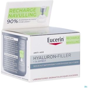 Eucerin Hyaluron-Filler 3x Effect Verstevigende Nachtcrème Navulling 50ml
