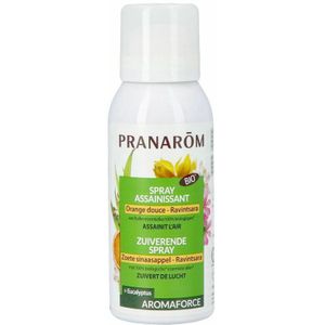 Pranarom - Bio Aromaforce Spray - Zuiverend - Zoete Sinaasappel & Ravintsara - 75ml