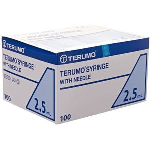 Terumo Spuit 2,5ml Met Naald 21g 1 1/2 100