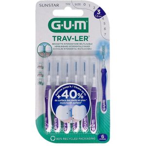 Gum Trav-Ler Interdentaal Borsteltje 1,2mm 6 Stuks