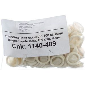 Vingerling Opgerold Latex Large 100 Pontos
