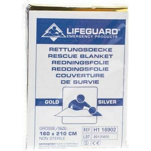 Reddingsdeken Aluminium 160cmx220cm Vf-med