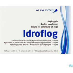 Idroflog Oogdruppels Fl 15x0,5ml