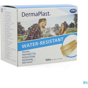 Dermaplast - Water Resistant - Pleisters - 25X72Mm - 100 Stuks