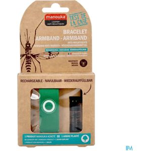 Manouka Armband A/muggen Uni Groen