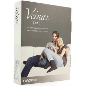 Veinax Kous Katoen Man 2 Lang Zwart Maat 2