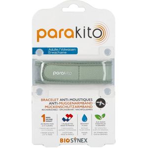 Para'kito - Anti Muggen armband - Kaki - Hervulbaar - Volwassenen - Anti insect - Herbruikbare Anti Muggen Armband