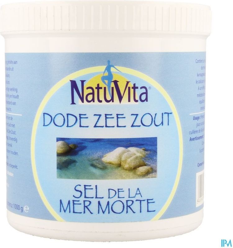 Natuvita - Dode Zeezout - Pot - 1kg - Badschuim