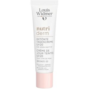 Louis Widmer Nutriderm Getinte Dagcrème Uv 20 Bronze 02 Zonder Parfum 30ml
